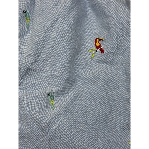 Chubbies Womens Khaki Chino Shorts Blue Parrot Bird‎ All Over Print 5.5" Inseam - Picture 6 of 11